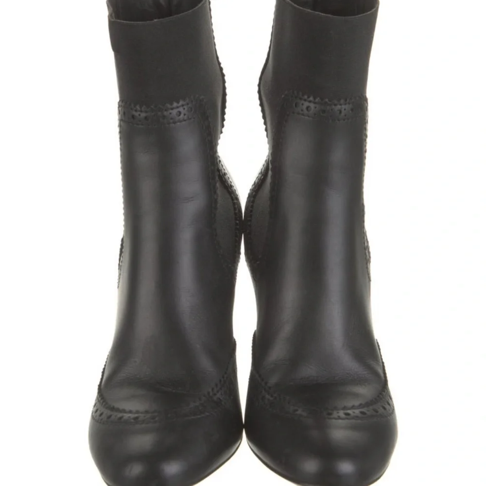 Balenciaga Leather Ankle Chelsea Boots Women size 9.5 - Picture 5 of 5